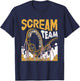Scream Team Roller Coaster Excitement T-Shirt - T-Shirt | Navy