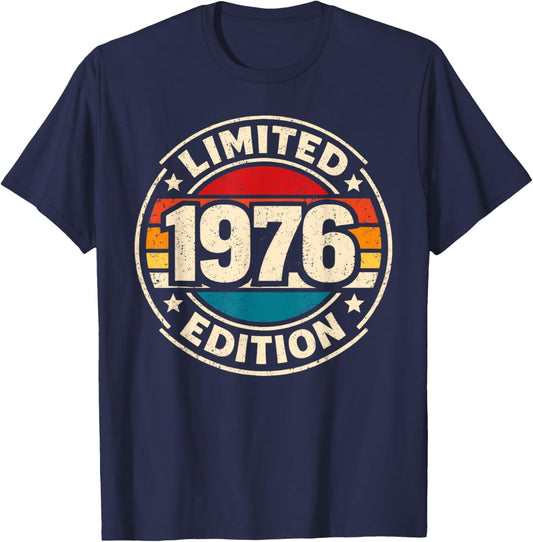 Limited Edition 1976 50th Birthday T-Shirt - T-Shirt | Navy