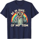 Be In Awe of My 'Tism Funny Autistic Raccoon Meme Autism T-Shirt - T-Shirt | Navy