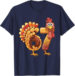 67 Thanksgiving Funny Turkey Thanksgiving 67 Turkey T-Shirt - T-Shirt | Navy
