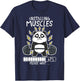 Installing Muscles Please Wait Panda Loading 67 Gym Workout T-Shirt - T-Shirt | Navy
