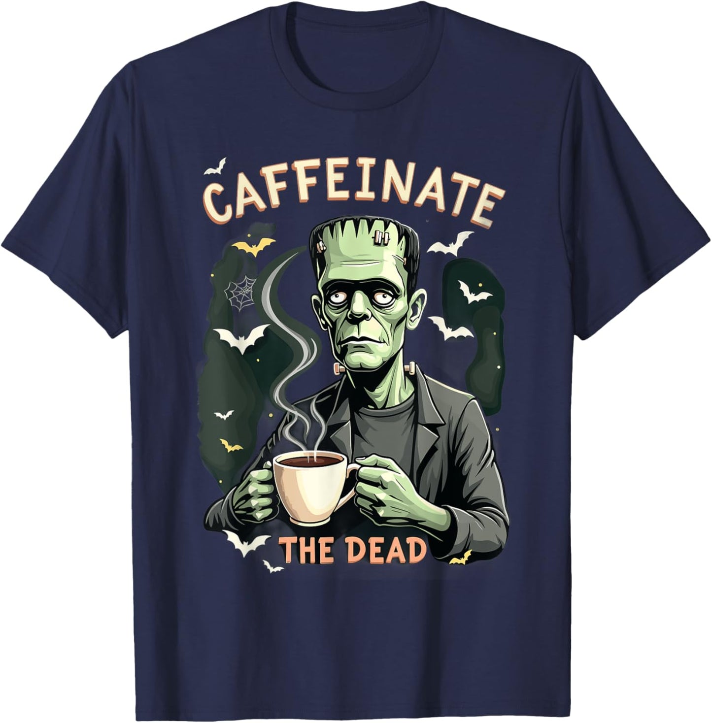 Haunted Frankenstein's Brew T-Shirt - T-Shirt | Navy