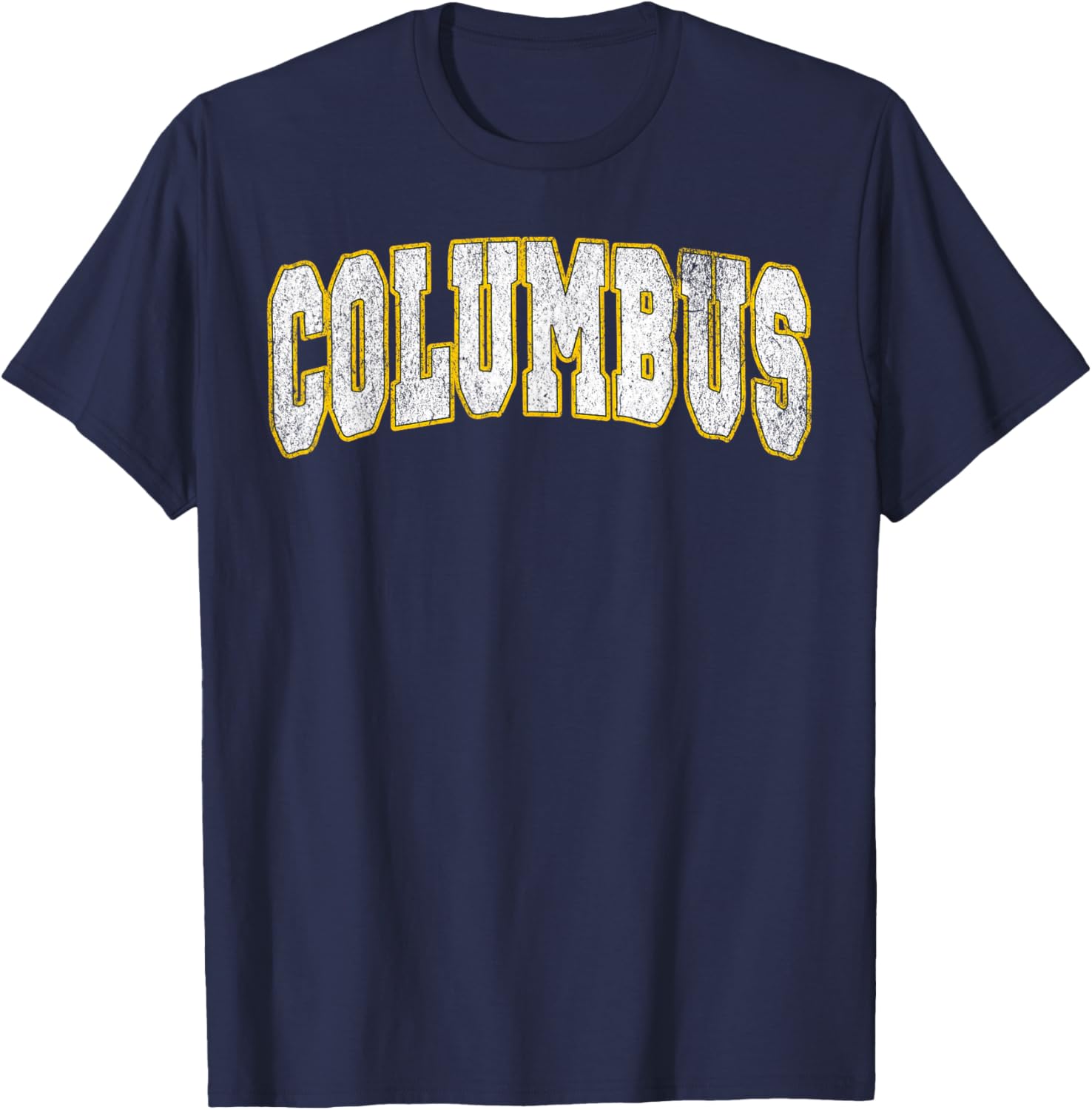Columbus Vintage City T-Shirt - T-Shirt | Navy