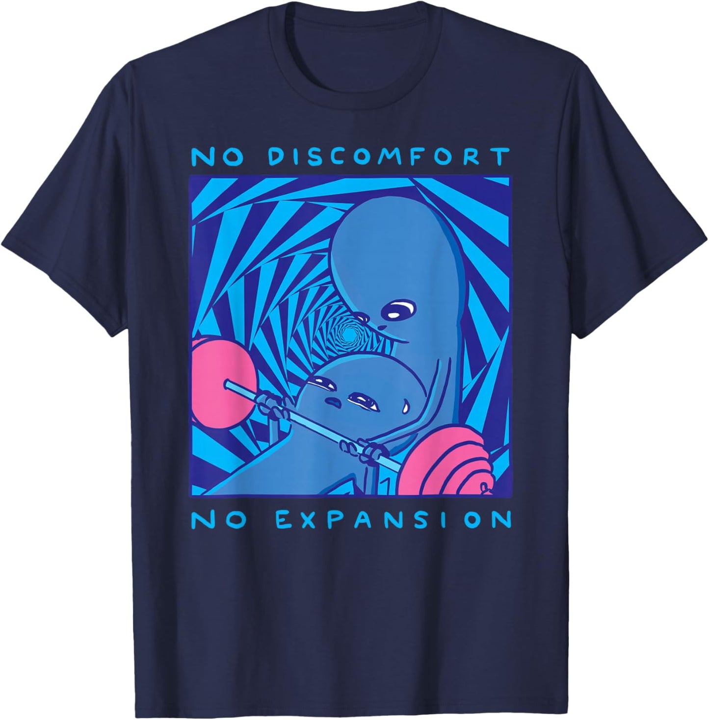 Threadless Nathan W. Pyle Strange Planet Expansion Graphic T-Shirt - T-Shirt | Navy