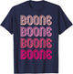 Boone Personalized Name Vintage Women Men Girl T-Shirt - T-Shirt | Navy