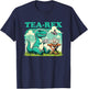 Tea-Rex Funny Dinosaur Tea Lover T-Shirt - T-Shirt | Navy