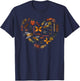 Valentine Bug Lover Insects Love Heart Entomologist T-Shirt - T-Shirt | Navy