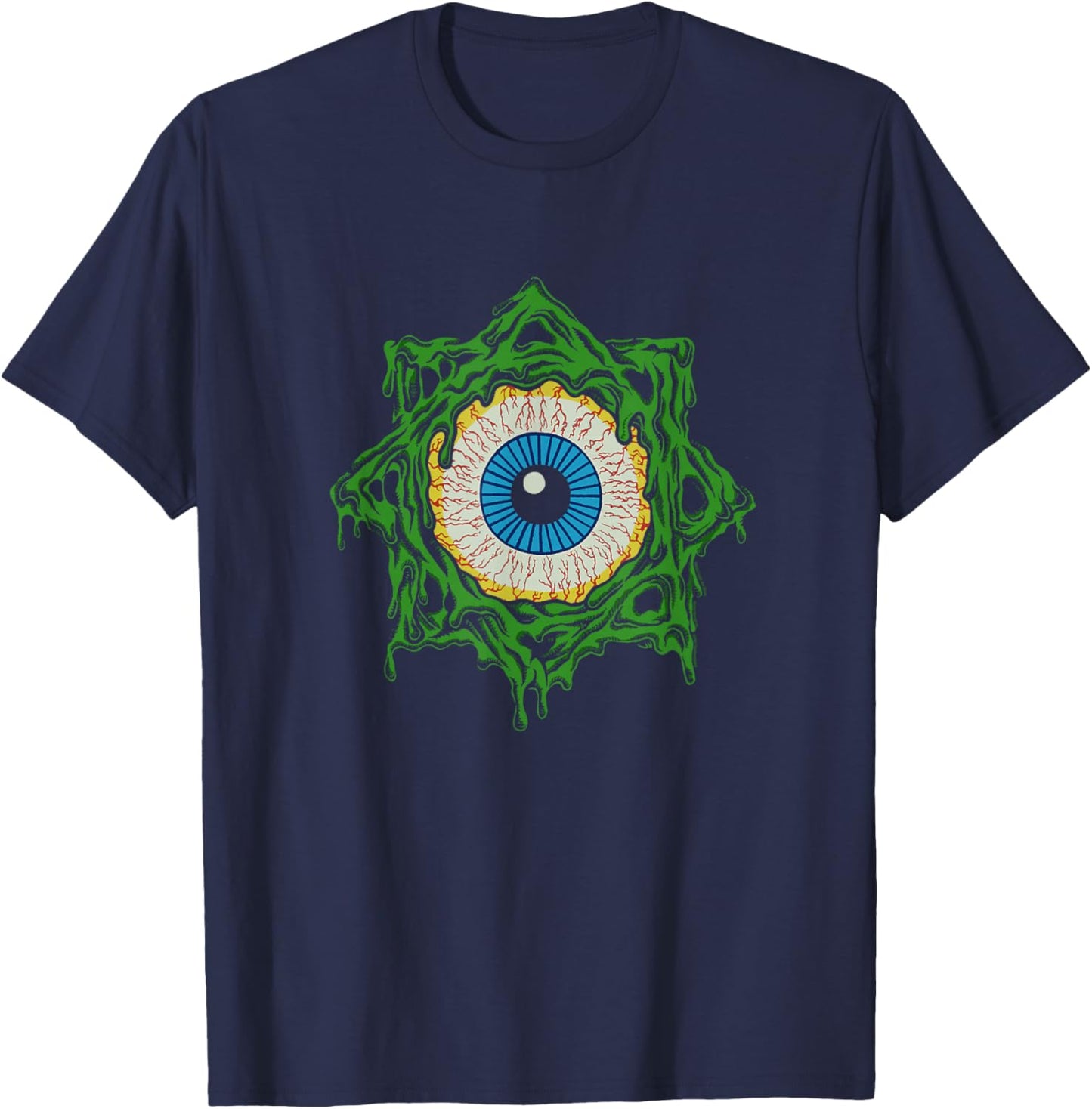 Official Faith No More Slime Alternative Metal Band Retro T-Shirt - T-Shirt | Navy