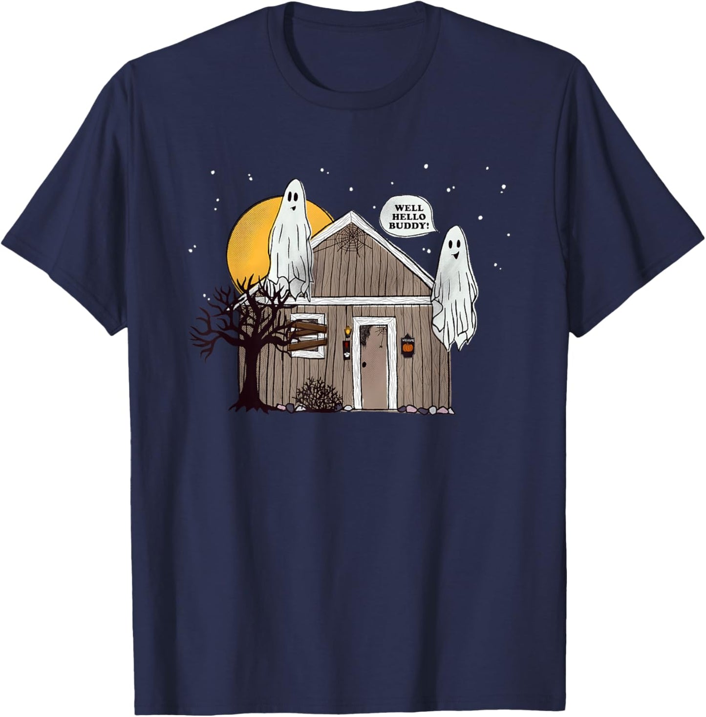 Well Hello Buddy Halloween 2024 T-Shirt - T-Shirt | Navy