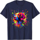 Splash Art Brittany Dog Brittany Spaniel T-Shirt - T-Shirt | Navy