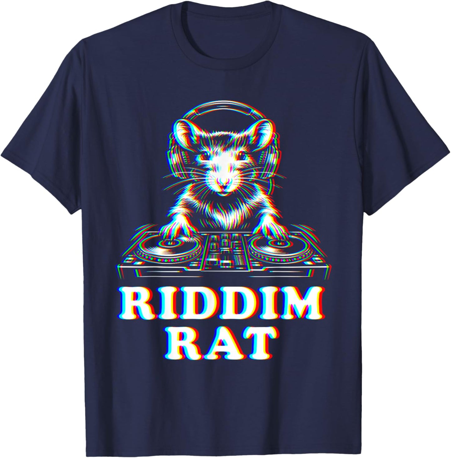 Riddim Rat T-Shirt - T-Shirt | Navy