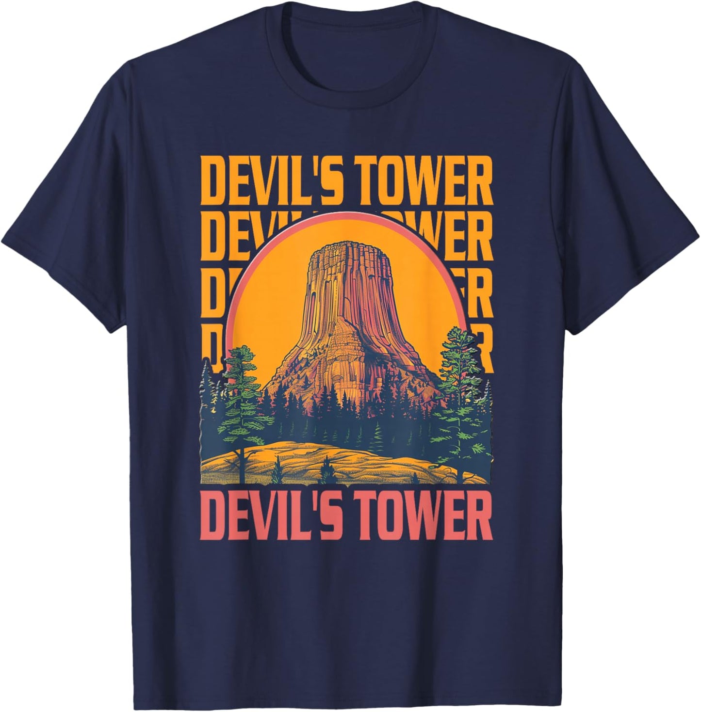 Devils Tower - Devils Tower T-Shirt - T-Shirt | Navy