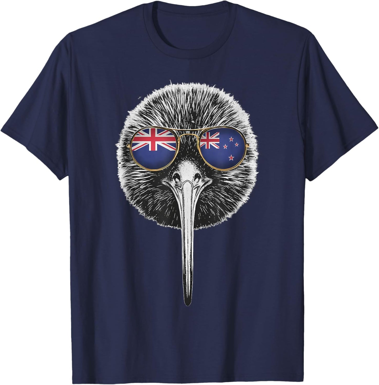 New Zealand Kiwi Bird T-Shirt - T-Shirt | Navy