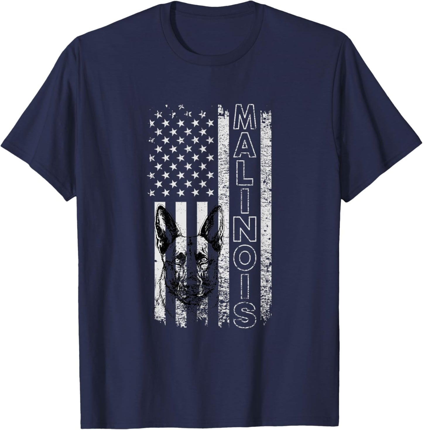 Belgian Malinois Dog Dogs Mom Dad Dog Lover Malinois T-Shirt - T-Shirt | Navy
