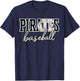 Game Day School Spirit Pirate Pride T-Shirt - T-Shirt | Navy