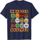 Halloween Building Bricks Monster Builder Brick Head Funny T-Shirt - T-Shirt | Navy