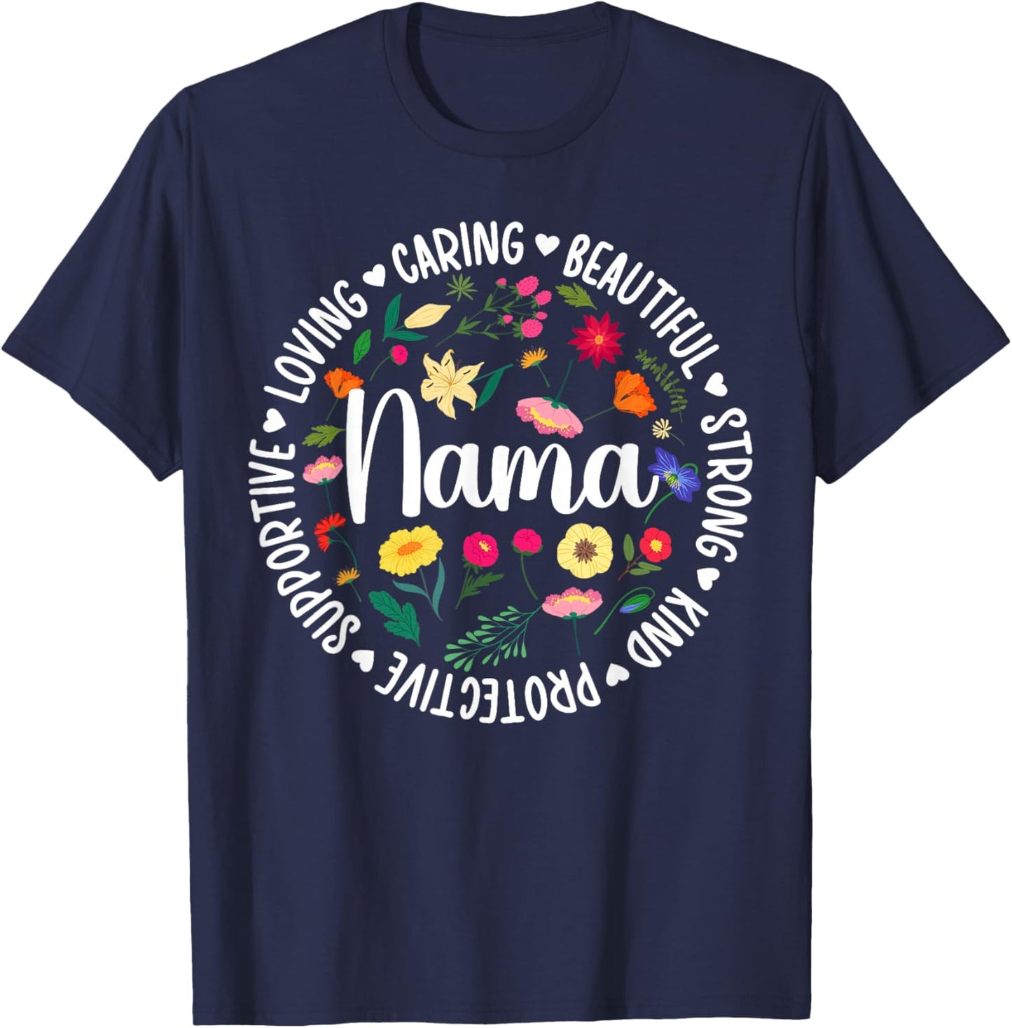 Nama Appreciation Circle Nama Grandma Nama Grandmother T-Shirt - T-Shirt | Navy