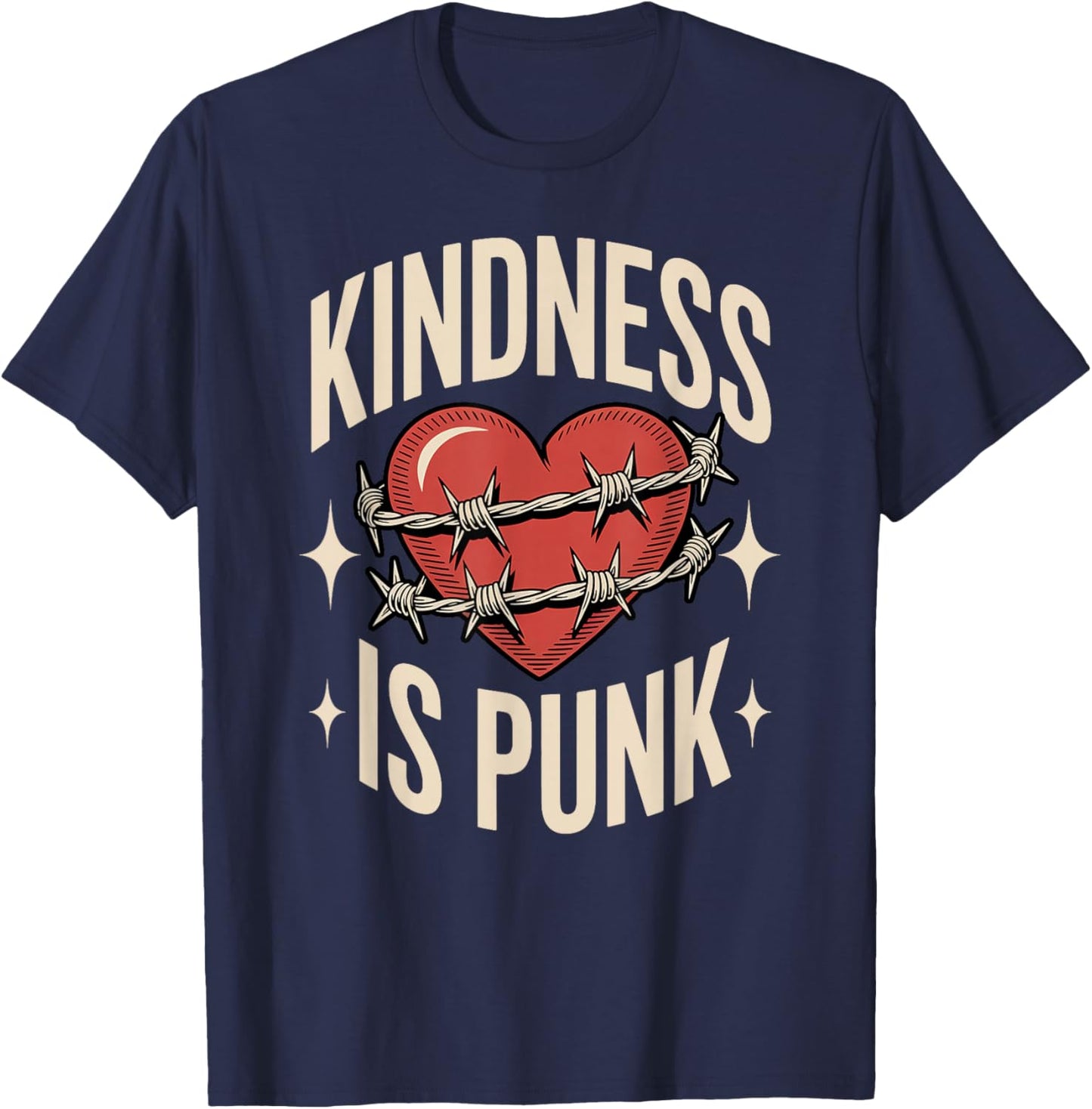 Kindness is Punk T-Shirt - T-Shirt | Navy