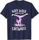 why walk when you can cartwheel Gymnast Girls gymnastics T-Shirt - T-Shirt | Navy