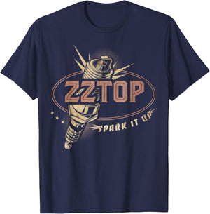 ZZ Top Spark it Up T-Shirt - T-Shirt | Navy