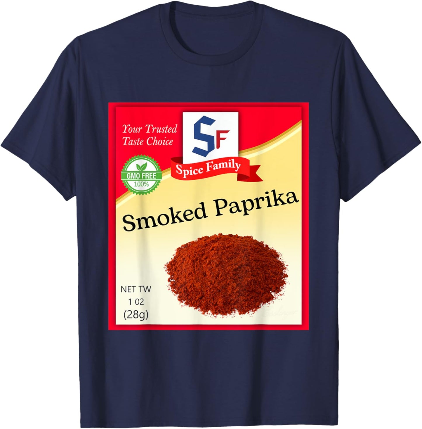 Smoked Paprika Condiment Costume Holiday Spice Costumes T-Shirt - T-Shirt | Navy