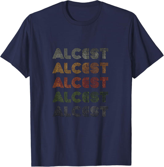Love Heart Alcest Grunge Vintage Style Black Alcest T-Shirt - T-Shirt | Navy