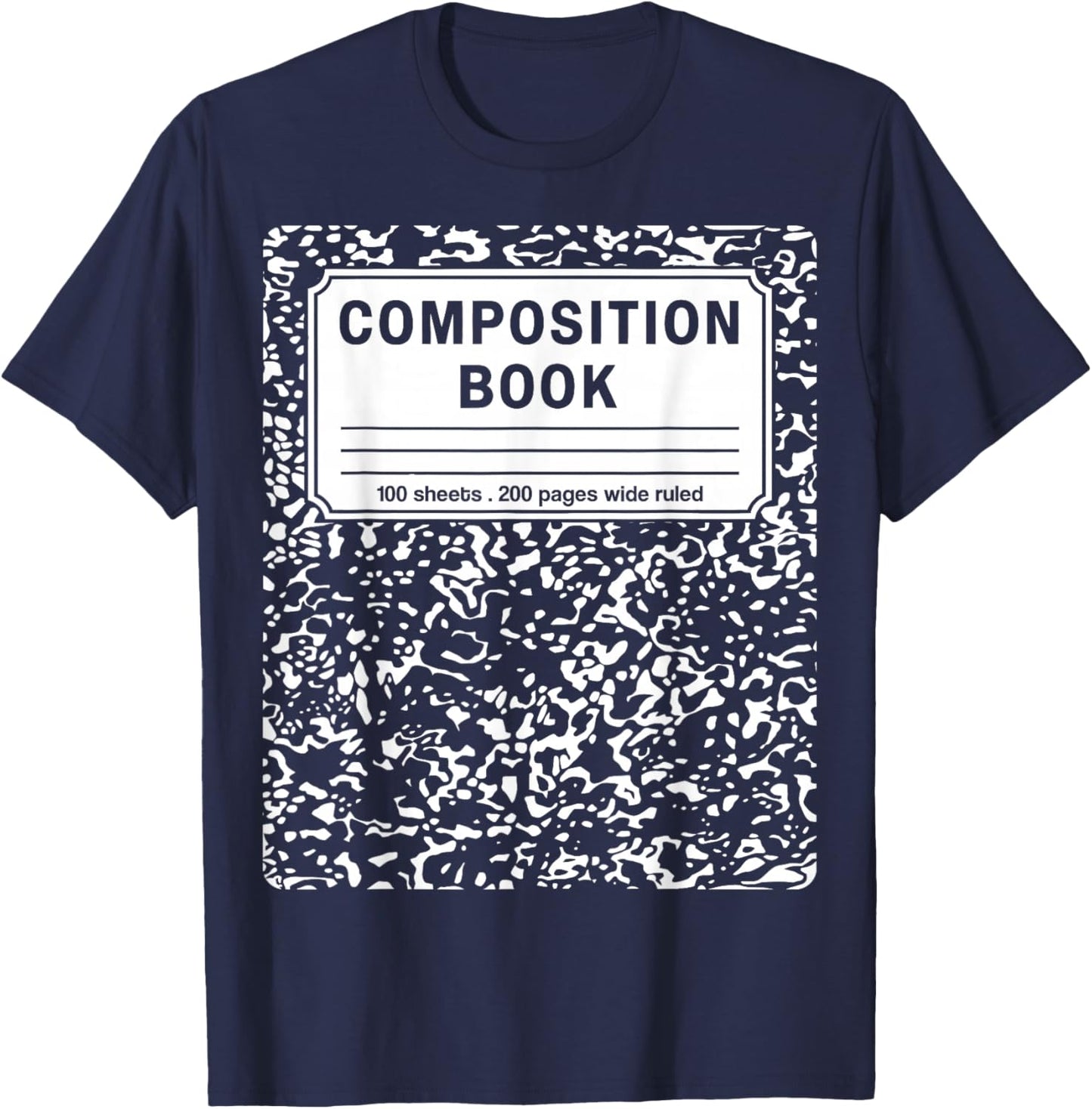 Composition Book Notebook Teachers Matching group Halloween T-Shirt - T-Shirt | Navy