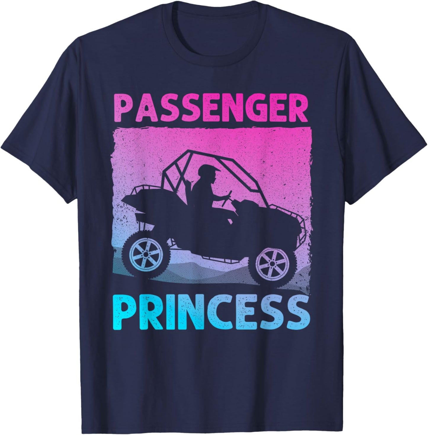 Funny SxS Art Girl SxS UTV Offroading Side By Side T-Shirt - T-Shirt | Navy