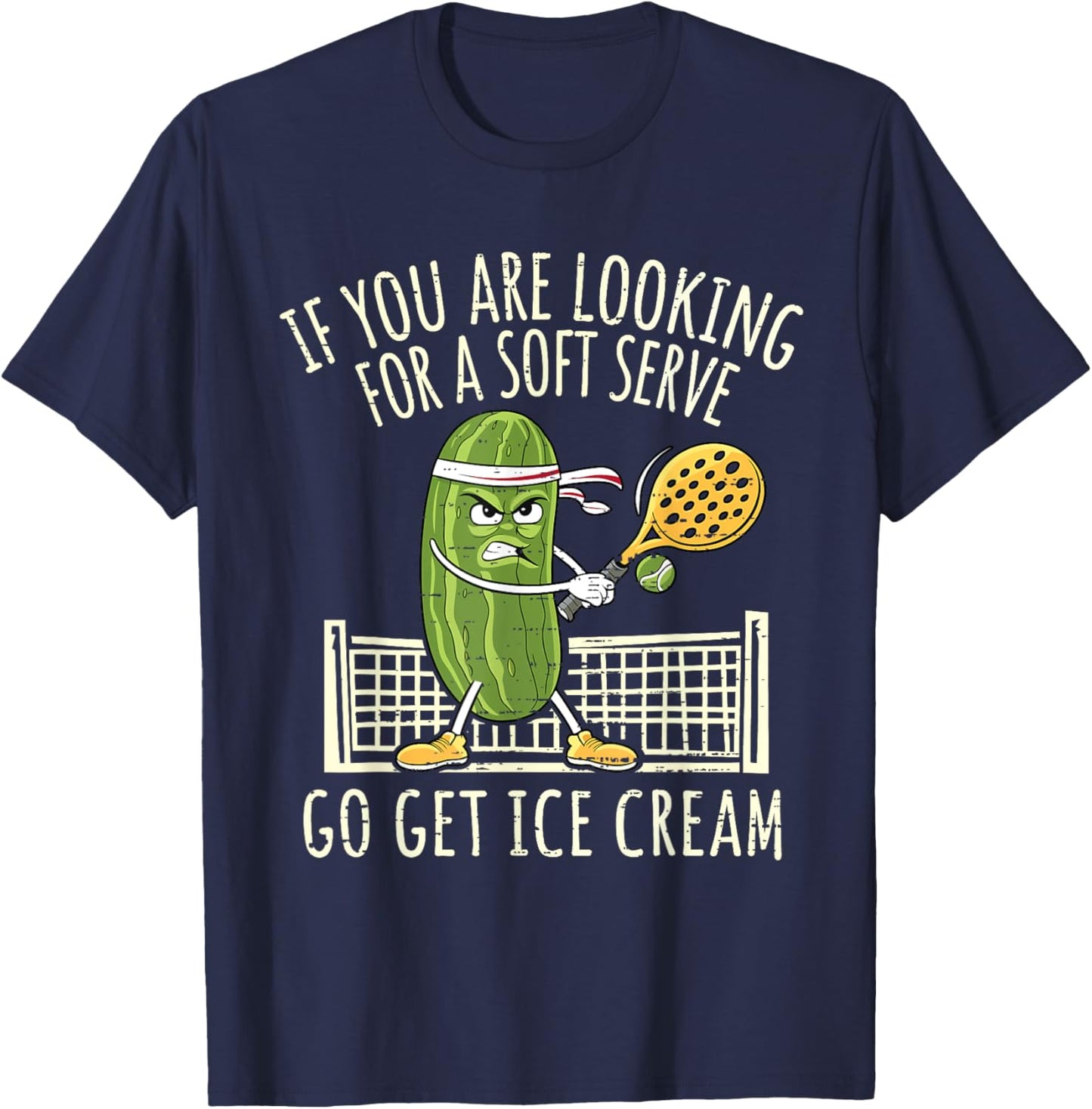 Funny Pickleball Player Paddleball Lover Coach Men Women Kid T-Shirt - T-Shirt | Navy