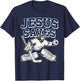 Jesus Saves Christian Hockey Goalie T-Shirt - T-Shirt | Navy