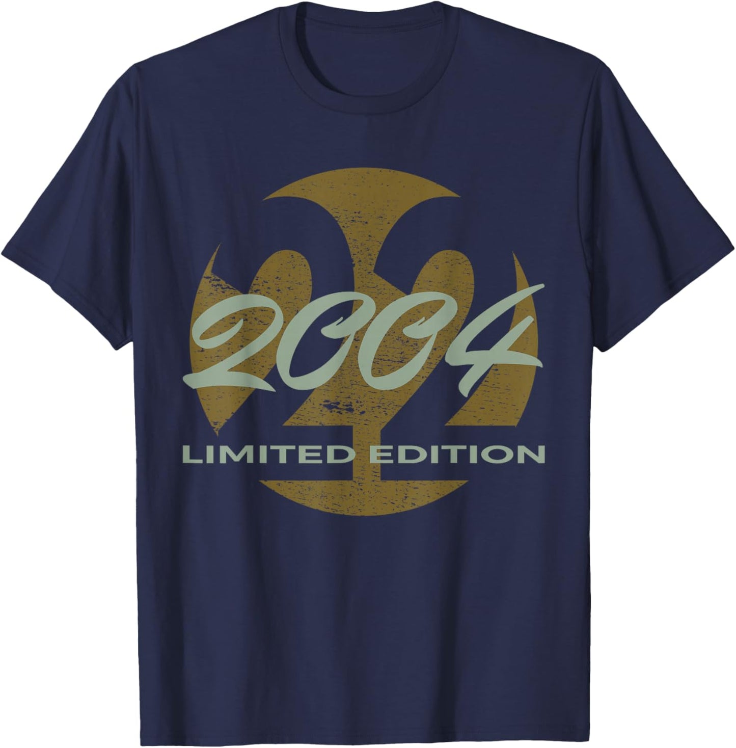 22nd Birthday Man Woman 22 Years 2004 Funny Gift T-Shirt - T-Shirt | Navy
