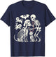 Funny Skeleton Veterinarian Animal Lovers Spooky Halloween T-Shirt - T-Shirt | Navy