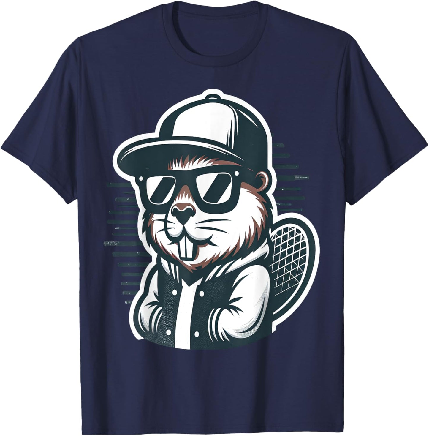 Vintage Beaver T-Shirt - T-Shirt | Navy