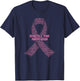 Schedule Your Mammogram Breast Cancer Awareness Word Cloud T-Shirt - T-Shirt | Navy