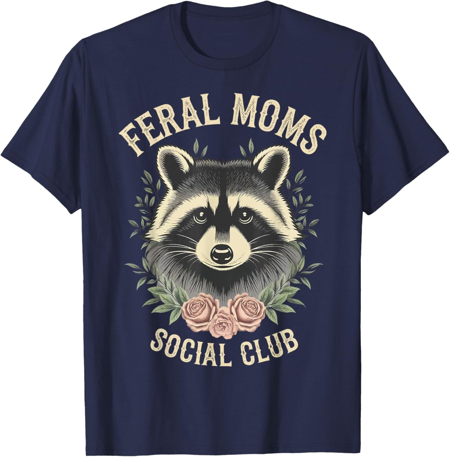 Feral Mom's Social Club T-Shirt - T-Shirt | Navy