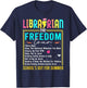Last Day of School Librarian Summer Tour Funny End of School T-Shirt - T-Shirt | Navy