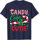 Candy Cane Cutie Funny Christmas Holiday Boys Toddlers Kids T-Shirt - T-Shirt | Navy