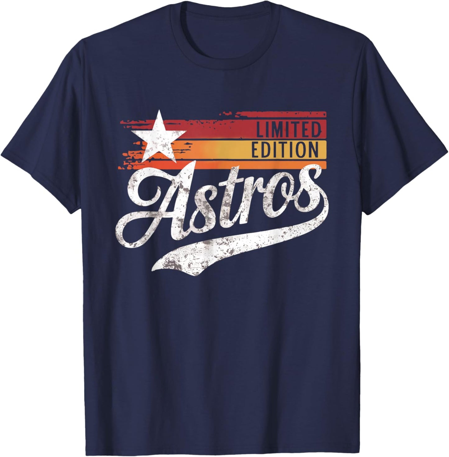 Retro Astros Name Vintage Style 70s 80s T-Shirt - T-Shirt | Navy