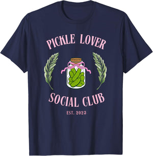 Aesthetic Pot for Pickle Lovers T-Shirt - T-Shirt | Navy