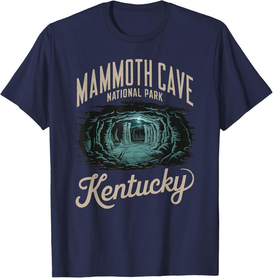 Explore Magnificent Mammoth Cave National Park Kentucky T-Shirt - T-Shirt | Navy