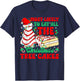 Retro Most Likely To Eat All The Christmas Tree Cakes Debbie T-Shirt - T-Shirt | Navy