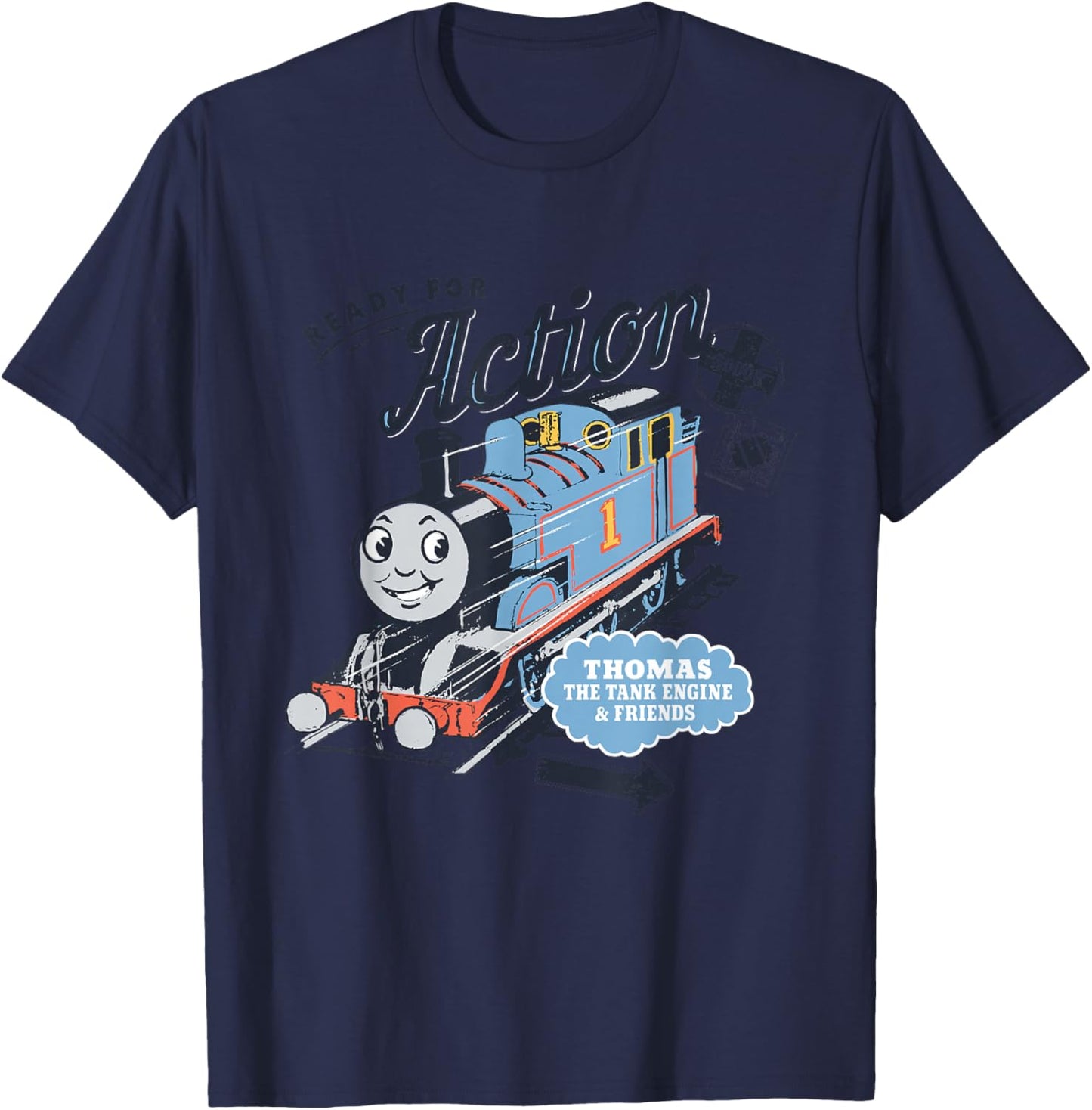 Thomas & Friends Ready for Action T-Shirt - T-Shirt | Navy