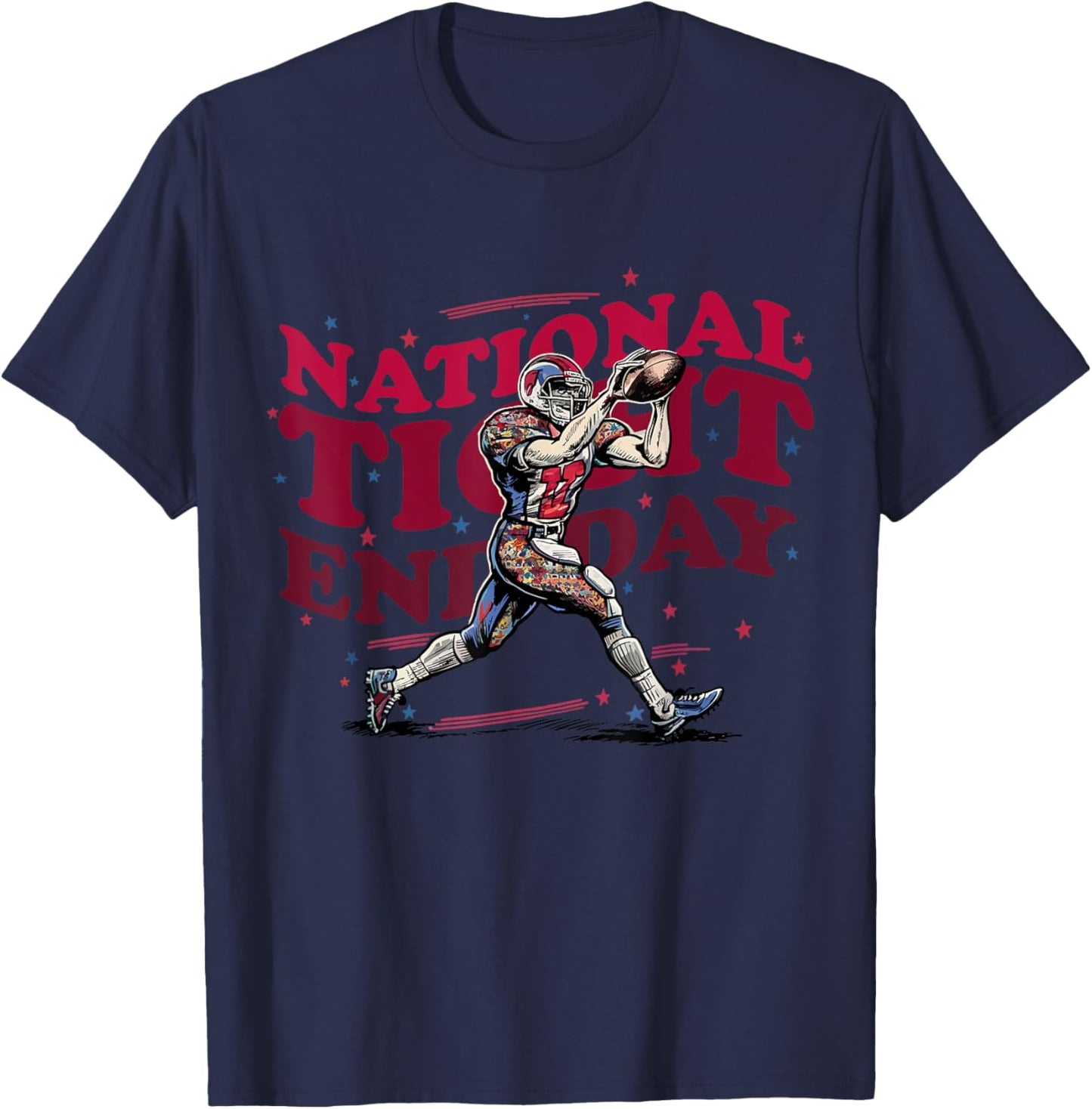 National Tight End Day American Football Lovers Men Women's T-Shirt - T-Shirt | Navy