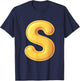 Letter S Funny Chipmunk Group Matching Christmas Costume T-Shirt - T-Shirt | Navy