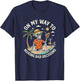 On My Way to Making Bad Decisions Funny Cool Skeleton Beach T-Shirt - T-Shirt | Navy