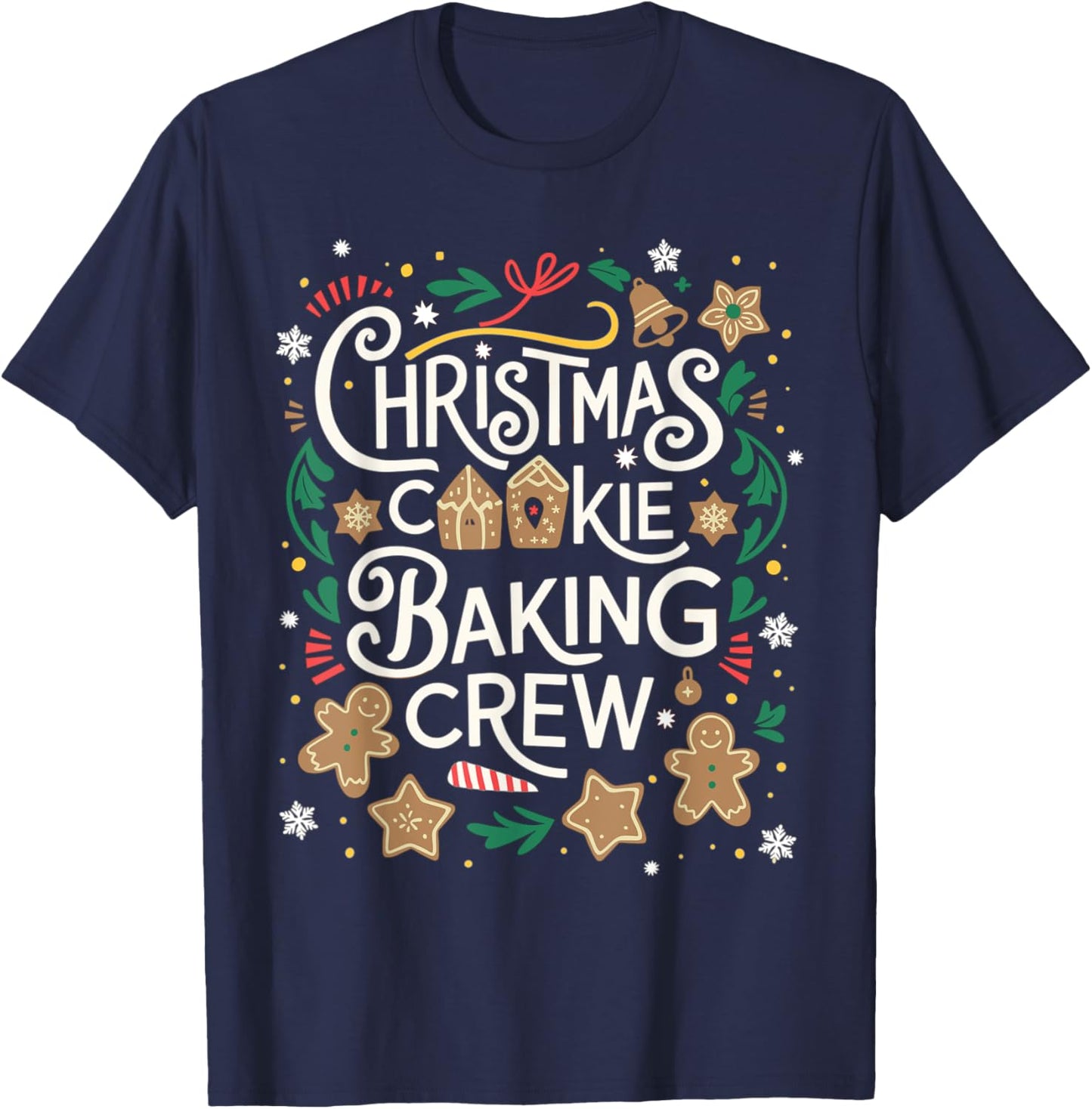 Christmas Cookie Baking Crew Family Christmas X-Mas T-Shirt - T-Shirt | Navy
