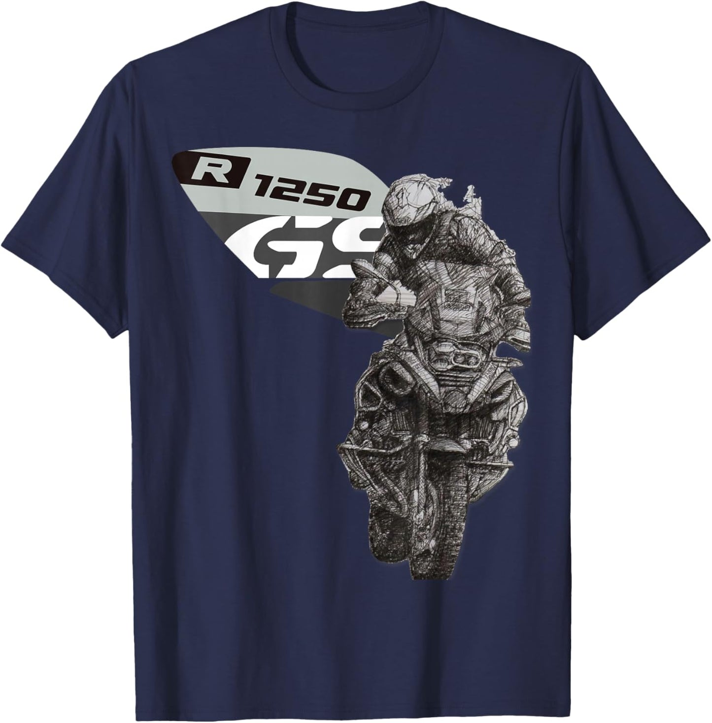 R 1250 GS Adventure Bike Motorcycle T-Shirt - T-Shirt | Navy