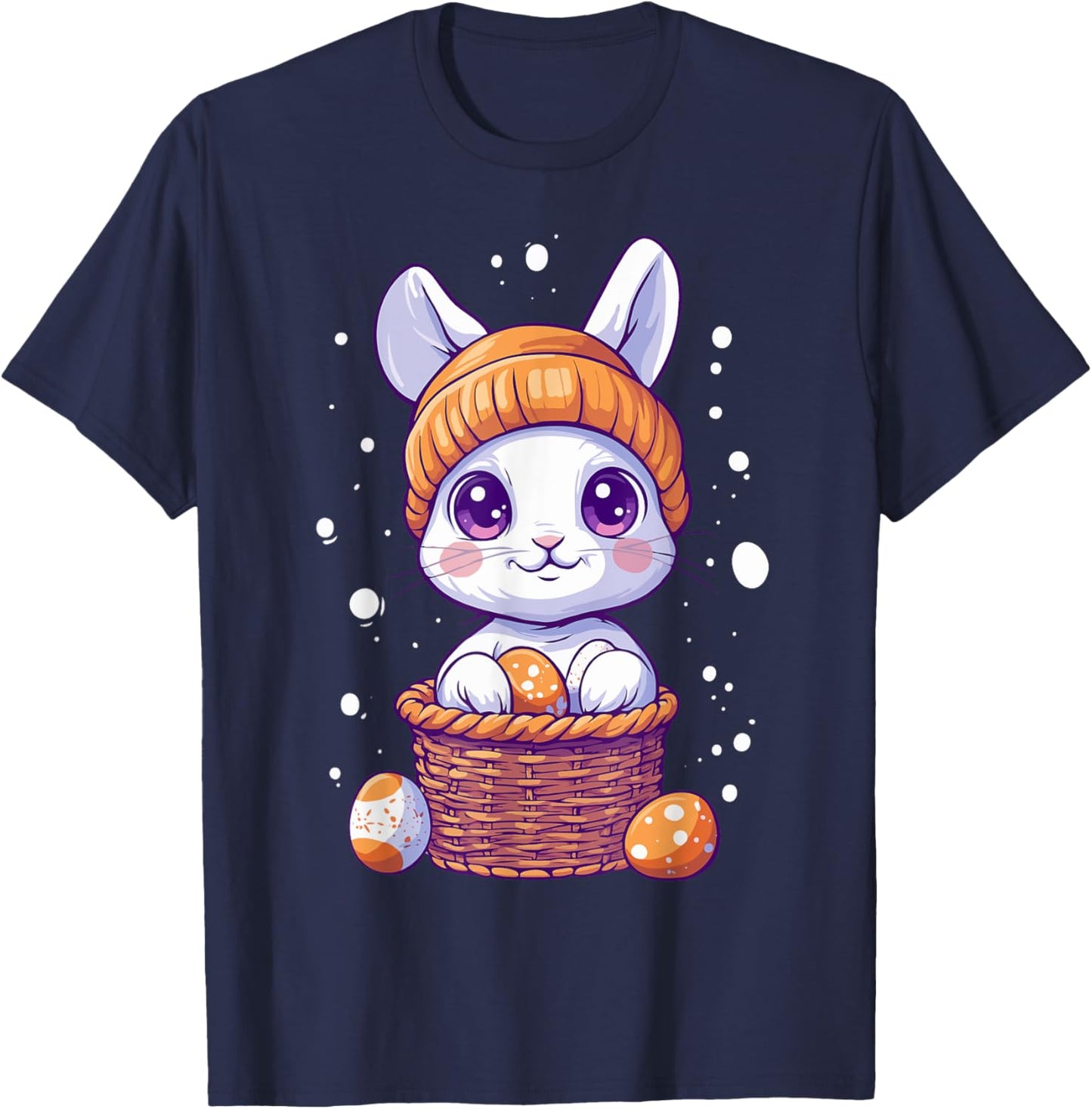 Easter Rabbit Costume Kids Girls Boys Decor Easter Bunny T-Shirt - T-Shirt | Navy