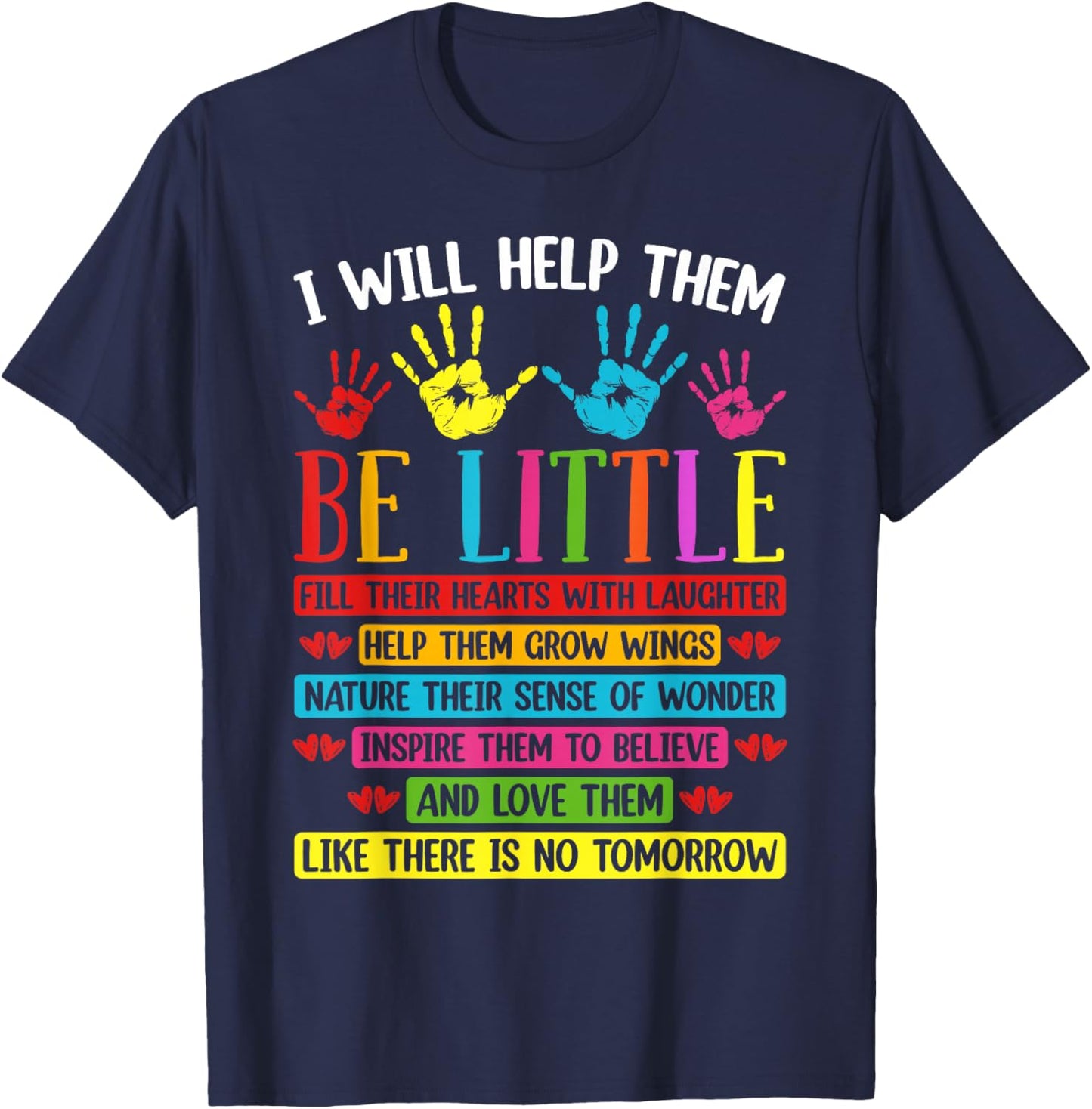 Daycare Teacher Child Care Day Care Childcare Provider T-Shirt - T-Shirt | Navy