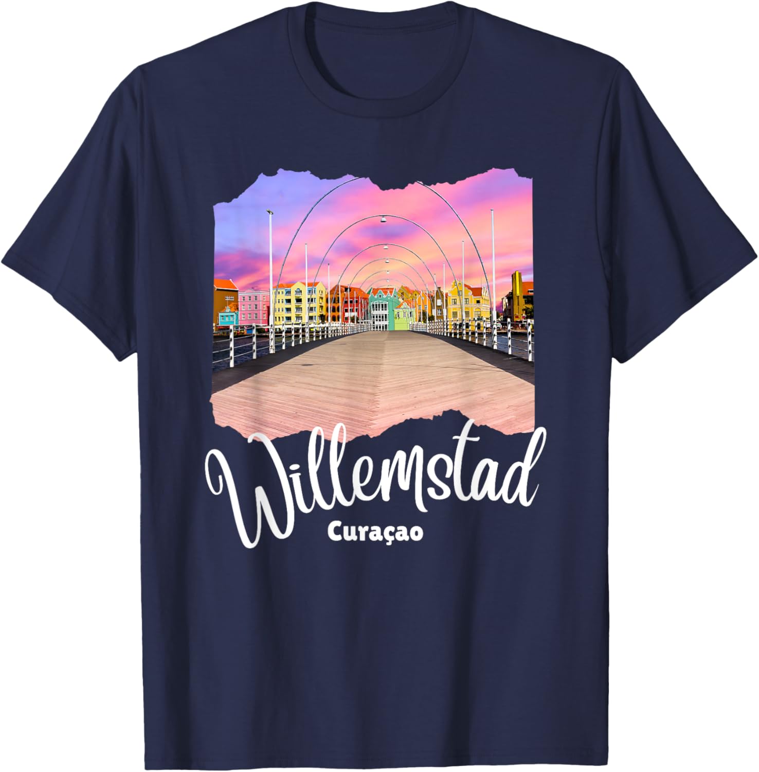 Curacao Willemstad T-Shirt - T-Shirt | Navy